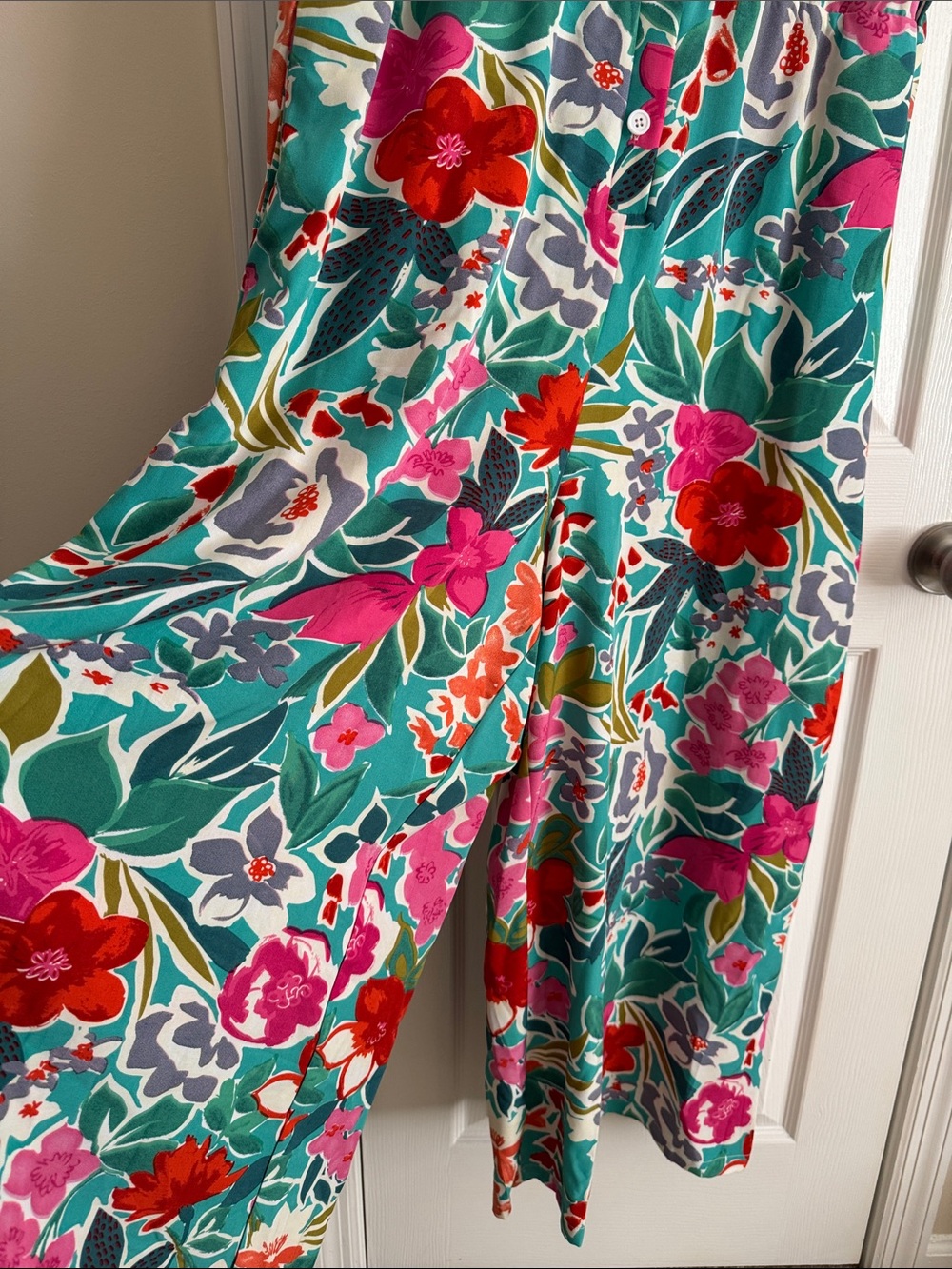 BloomChic green and pink floral Jumpsuit - Picture 5 of 5